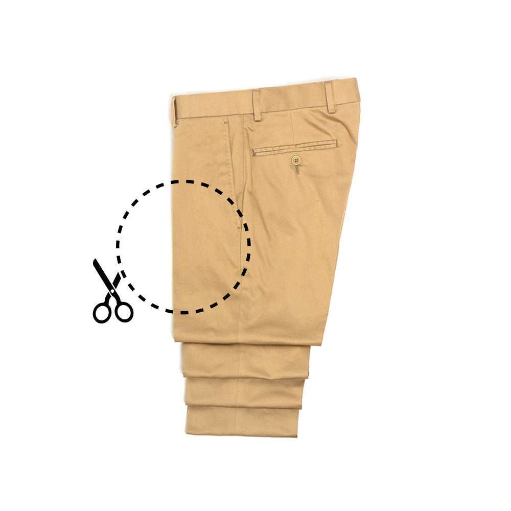 【パンツ】ヒップ部分に股ずれ防止の布を付ける